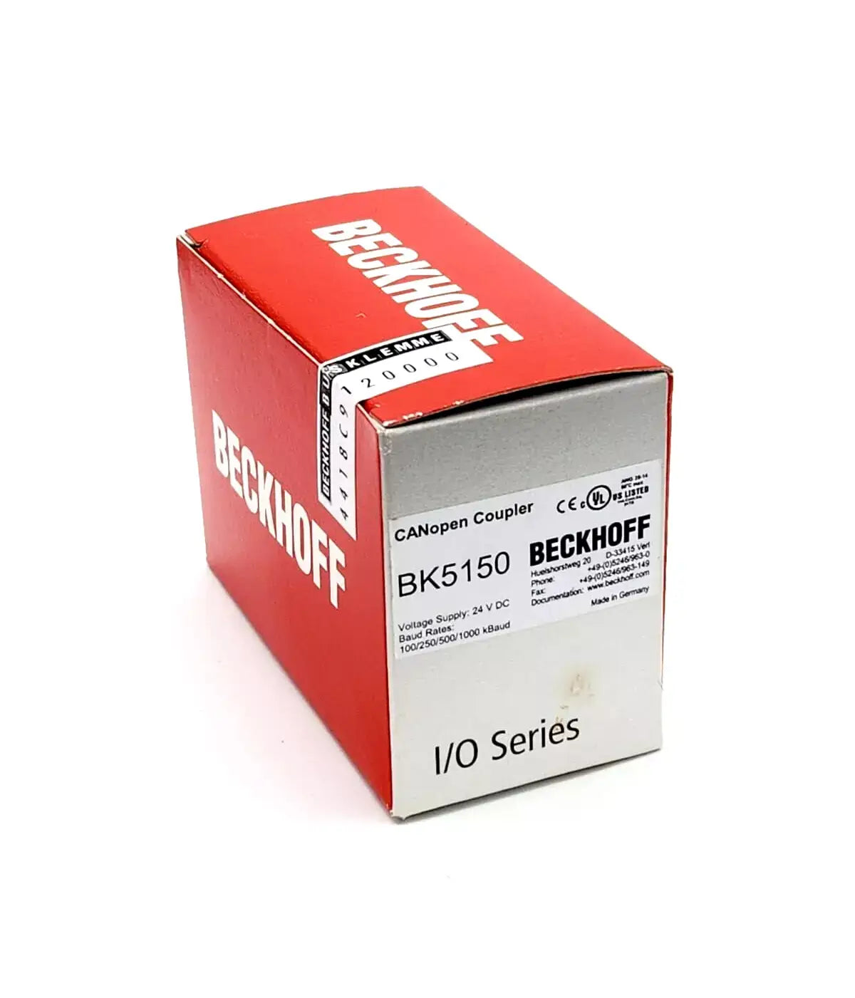 Beckhoff BK5150 CANopen-Compact-Buskoppler | sealed packaging with red box