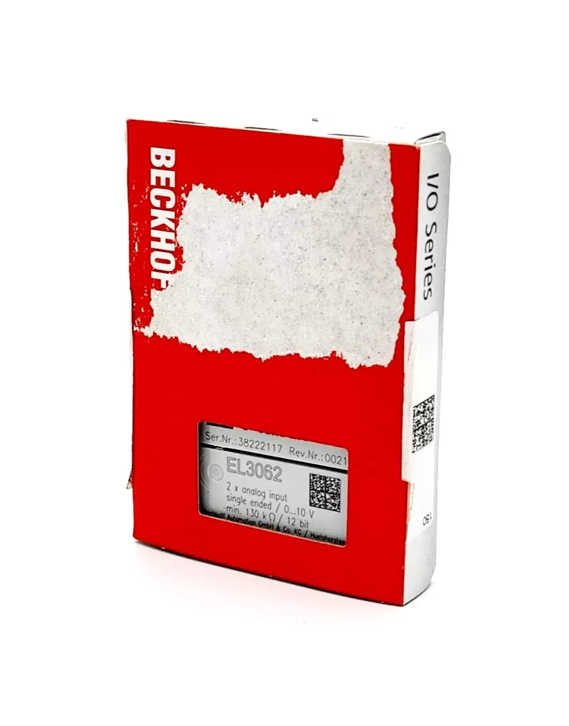 Beckhoff EL3062 EtherCAT-Klemme 2-Kanal-Analog-Eingang | sealed packaged in red box with visible product label