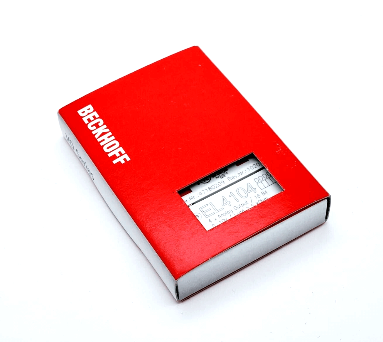 Alt Tag: Beckhoff EL4104 EtherCAT-Klemme 4-Kanal-Analog-Ausgang Spannung 0…10 V in original packaging.