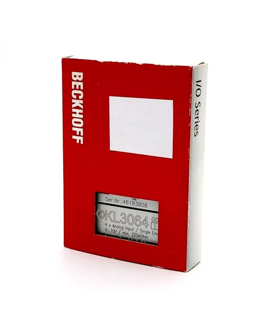 Beckhoff KL3064 Busklemme 4-Kanal-Analog-Eingang, new in original packaging, showing I/O series packaging