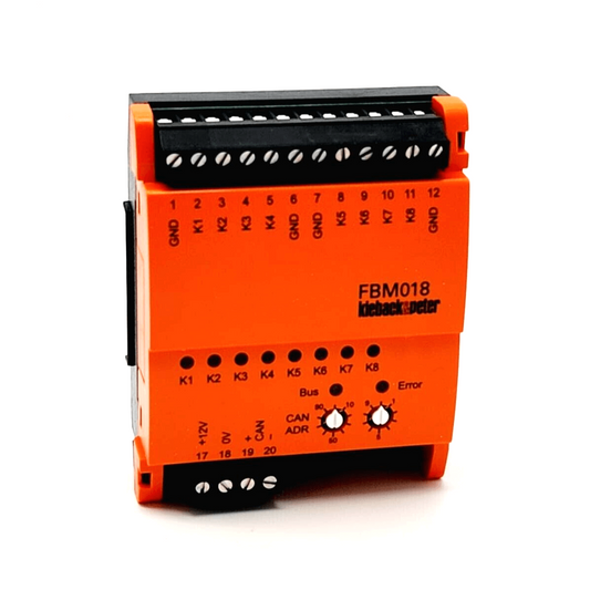 Kieback & Peter FBM018 Eingabe-Modul Feldbus I/O-Modul mit digitalen/analogen Eingängen und Feldbus-Schnittstelle, neu und originalverpackt.