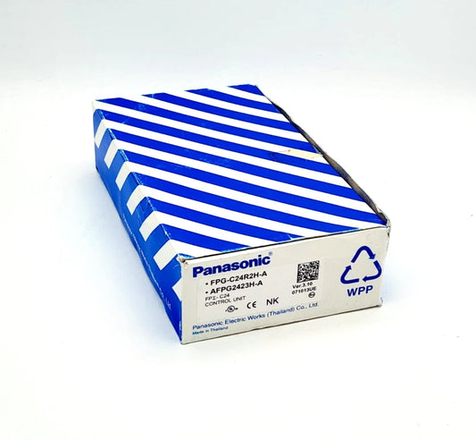 Box of Panasonic FPG-C24R2H-A Control Unit AFPG2423H-A Kompakt-SPS, new in original packaging with model details visible.