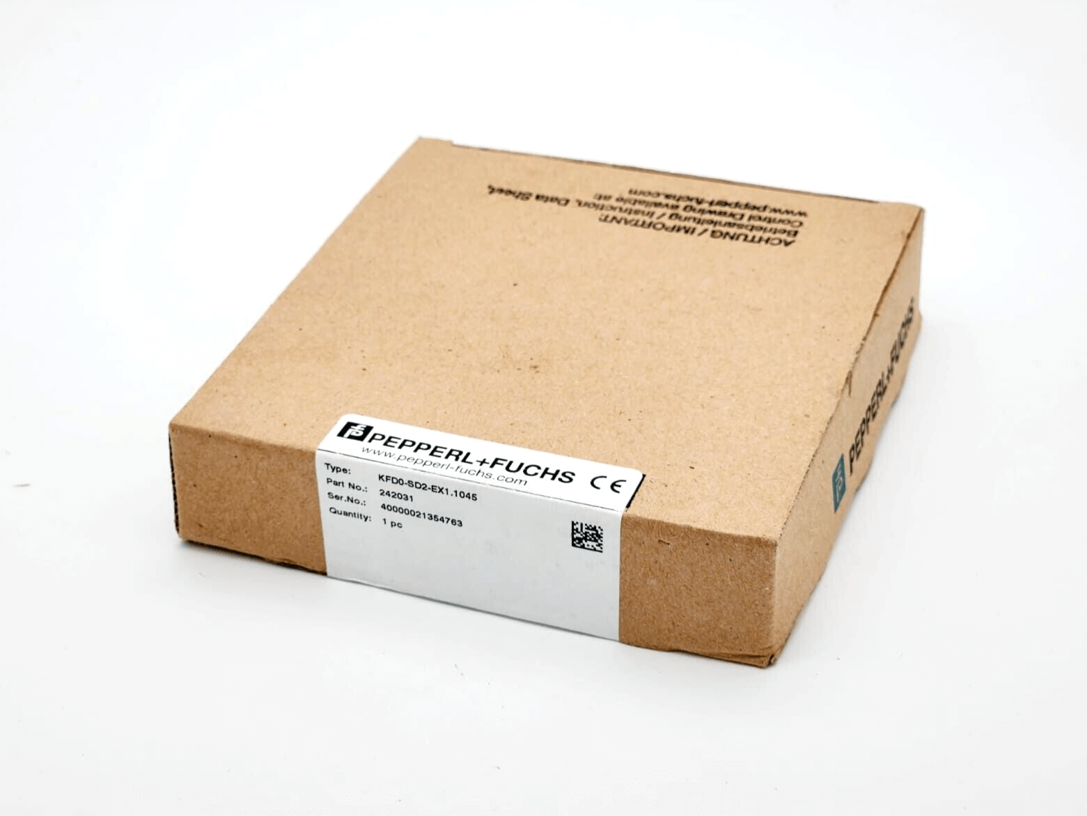 Pepperl+Fuchs 242031 KFD0-SD2-Ex1.1045 Ventilsteuerbaustein packaging, new condition, boxed, technical specifications visible