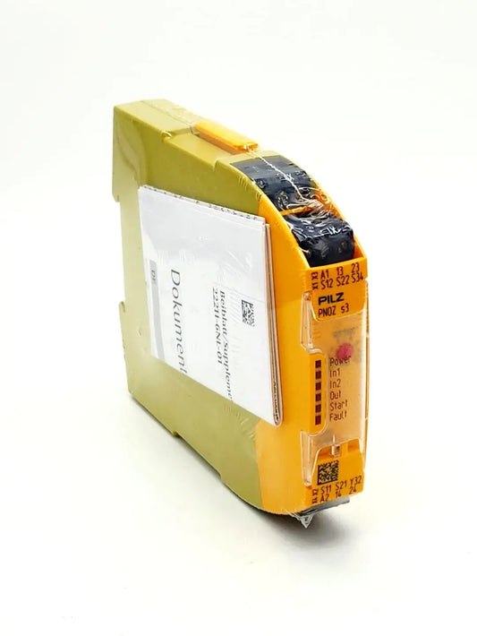 Pilz 750103 PNOZ s3 PNOZsigma Sicherheitsschaltgerät 24VDC 2 n/o | sealed, new safety relay for emergency stop monitoring.