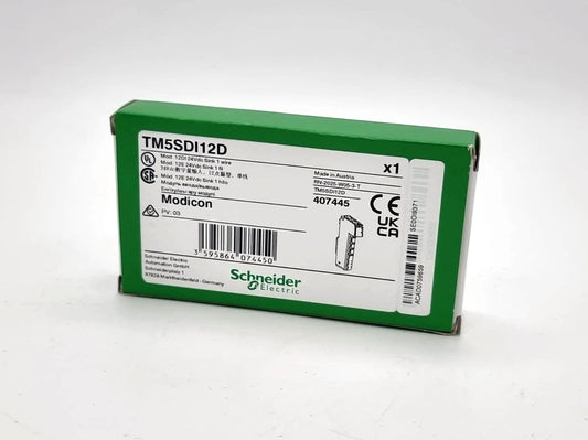 Schneider Electric 407445 TM5SDI12D Digitales Eingangsmodul Modicon 12 Eingänge