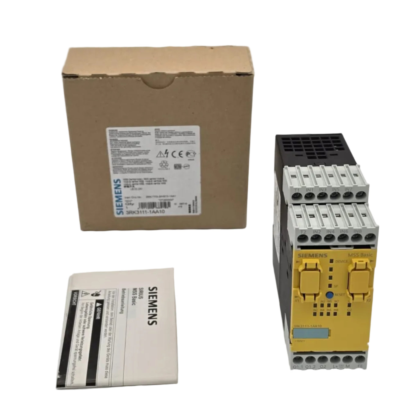 Siemens 3RK3111-1AA10 ist das Zentralmodul des modularen Sicherheitssystems SIRIUS 3RK3 Basic.