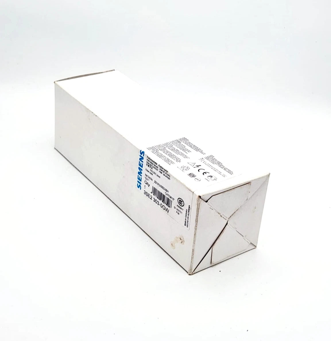 Packaging of Siemens 3SE2303-0GW Metallgehäuse Positionsschalter mit Rollenstößel in original box