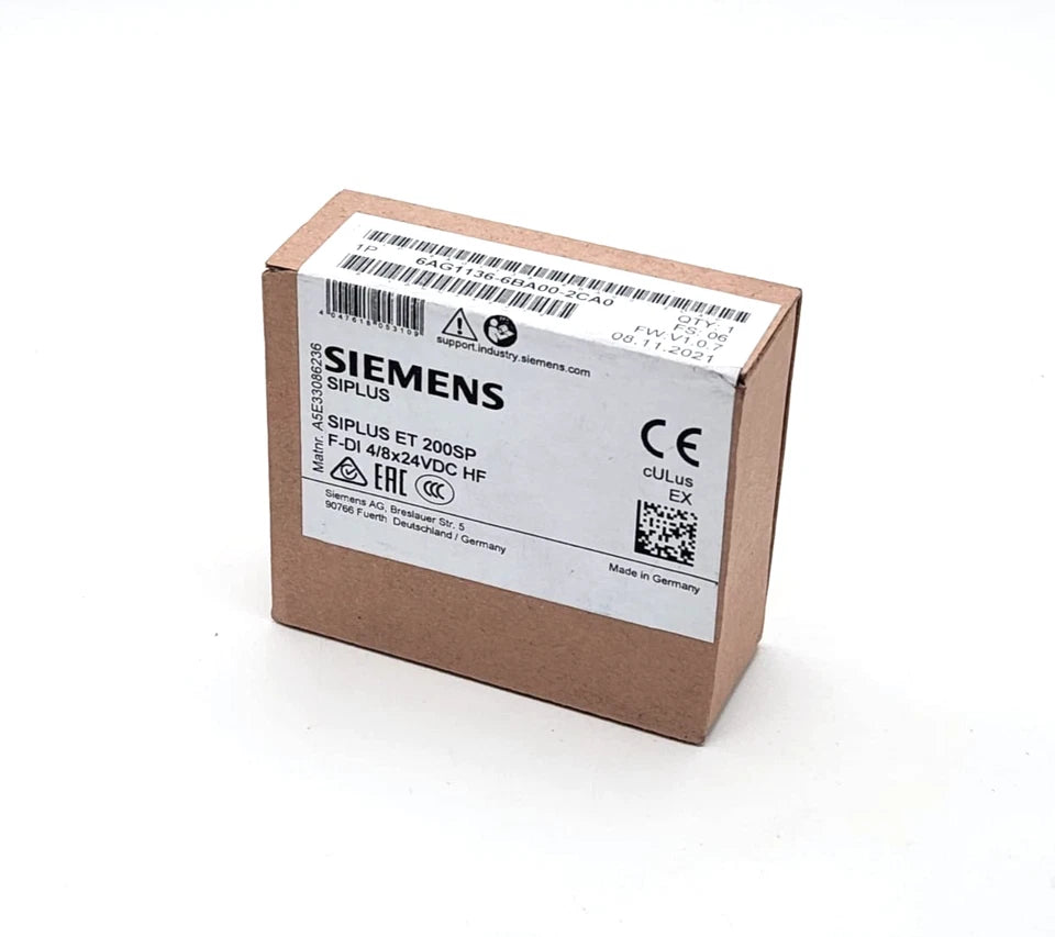 Siemens 6AG1136-6BA00-2CA0 SIPLUS ET 200SP F-DI 4/8x24VDC sealed packaging