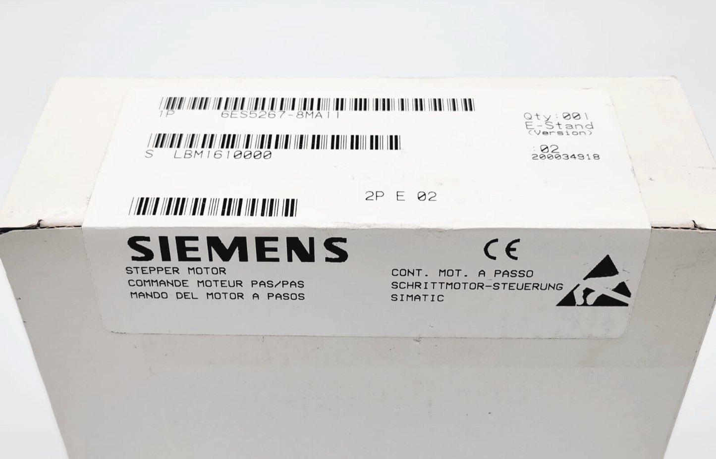 Sealed Siemens 6ES5267-8MA11 SIMATIC S5 IP267 Positioning Module for Stepper Motors in Packaging