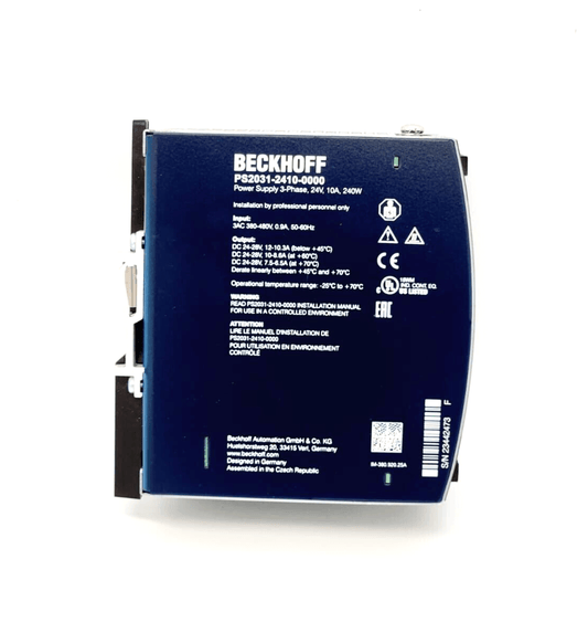 Beckhoff PS2031-2410-0000 Stromversorgung Schaltnetzteil DIN-Rail, 24 V DC, originalverpackt, leicht beschädigte Verpackung