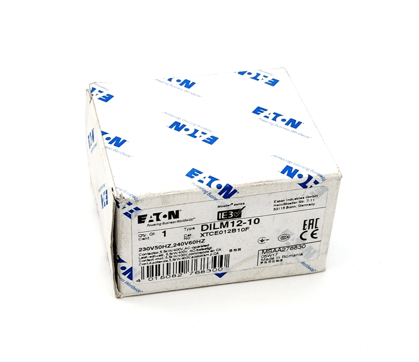 Eaton 276830 DILM12-10 Leistungsschütz 3-polig 230V50HZ 240V60HZ, AC in original packaging