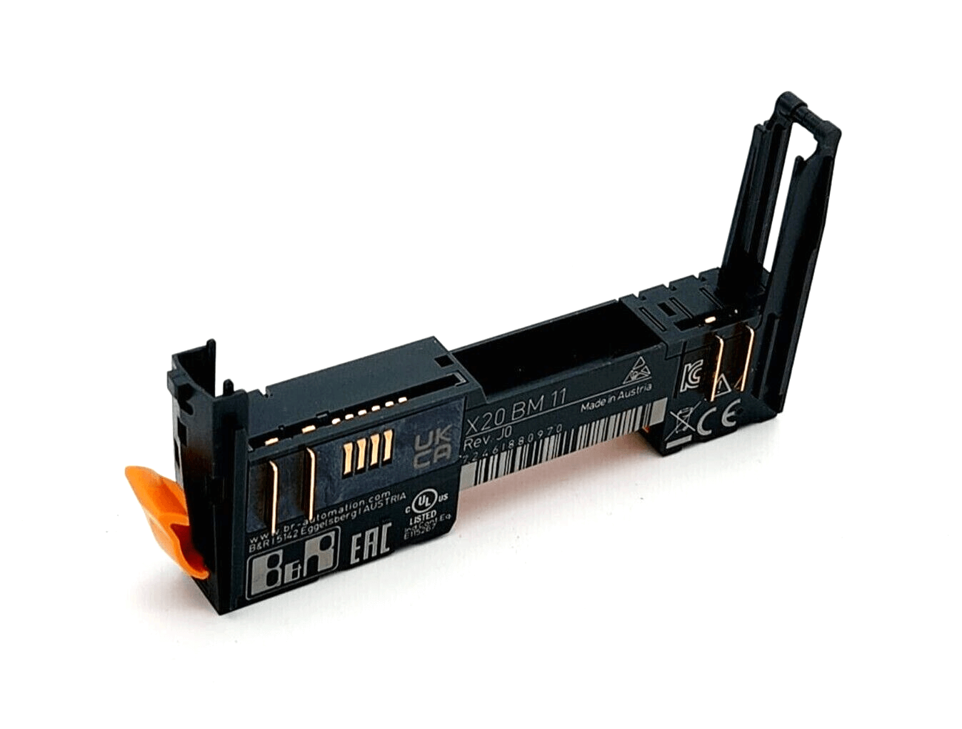 B&R X20BM11 Busmodul for 24 VDC I/O-Module, new and unused without original packaging, shown on a white background.