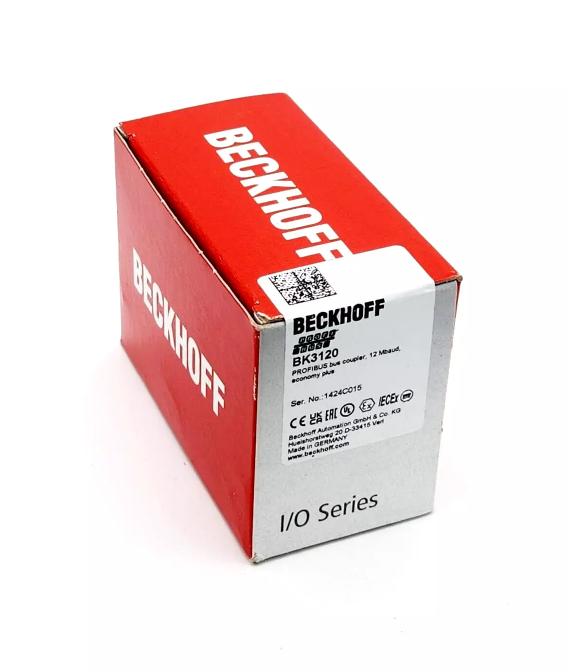 Beckhoff BK3120 PROFIBUS-Economy-plus-Buskoppler | sealed in original packaging, unopened. Item number BK3120, new condition.