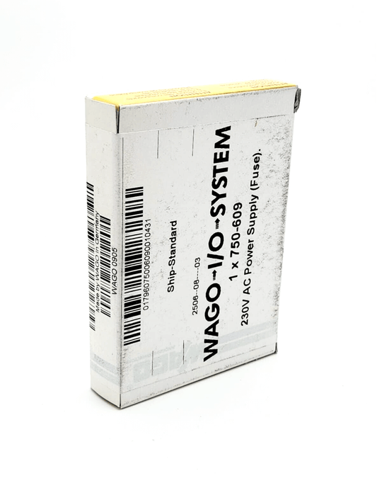 Wago 750-609 Potentialeinspeisung AC 230 V Sicherungshalter | sealed, new in original packaging, WAGO I/O-System 750 module.