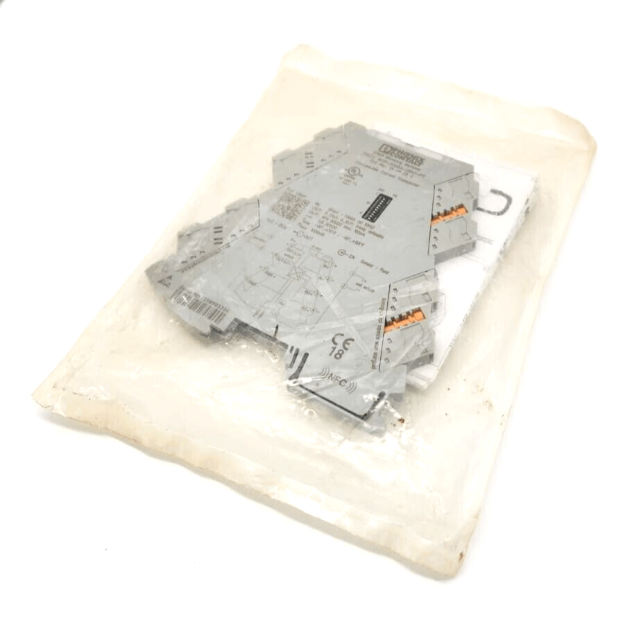 Phoenix Contact 2906230 Trennverstärker PACT RCP-4000A-UIRO-PT in packaging with push-in connection technology.