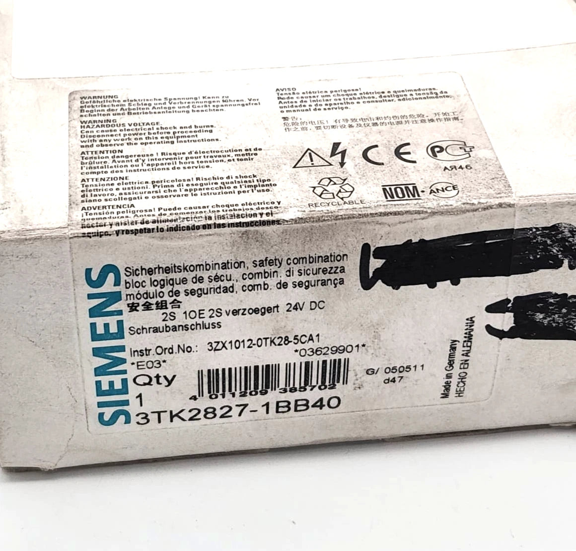 Siemens 3TK2827-1BB40 SIRIUS Sicherheitsschaltgerät DC 24 V