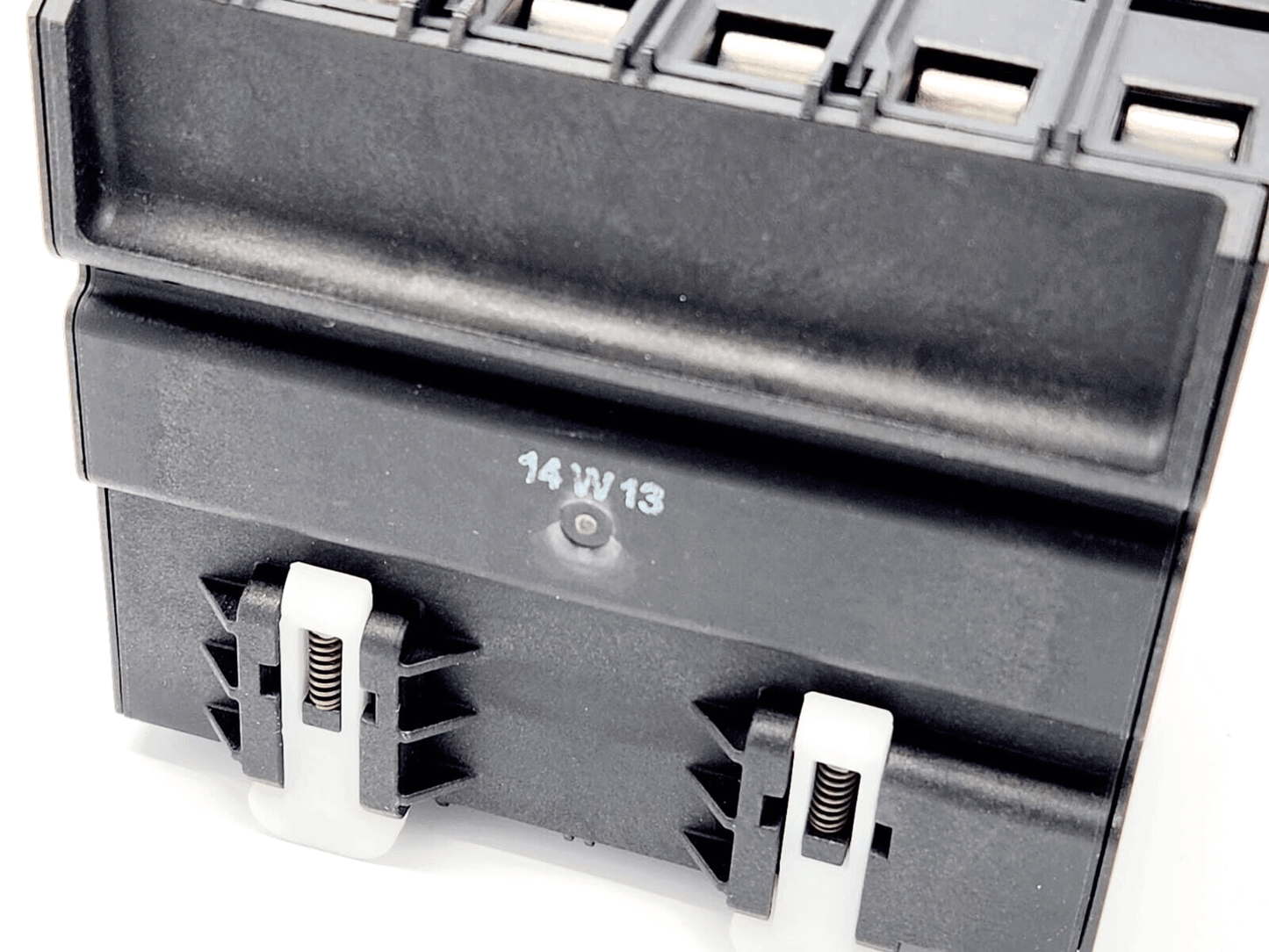 Weidmüller 1351690000 Überspannungsschutz, VPU I 3 LCF 280V/25KA, black SPD device with sturdy design for voltage protection.