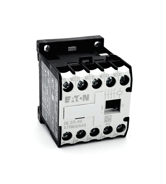 Eaton 051759 DILER-40 Hilfsschütz, 230 V 50 Hz, 240 V 60 Hz 4S, auxiliary contactor, screw terminals, AC-15 rated 10 A, forced contacts