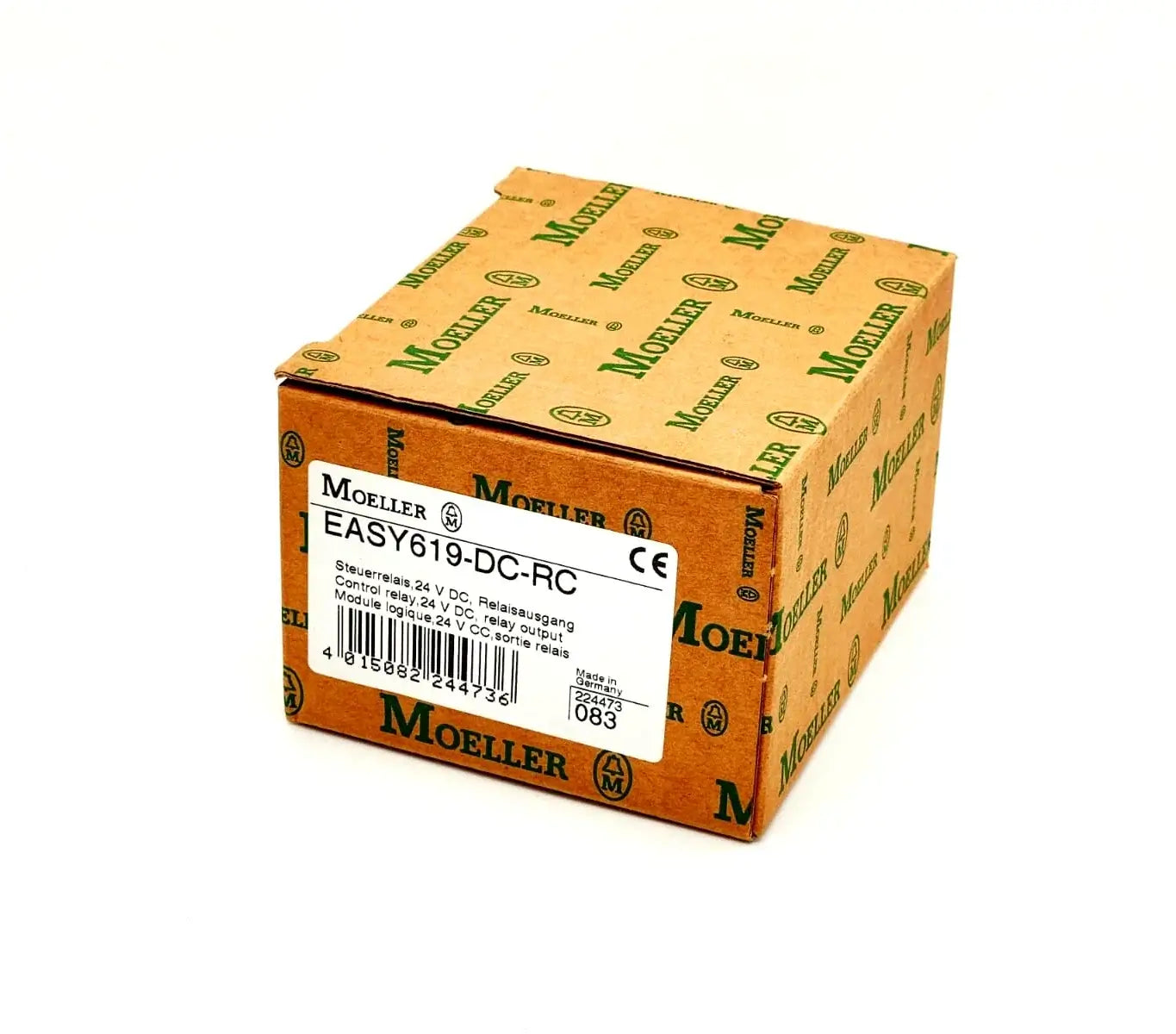 Eaton Moeller EASY619-DC-RC compact relay, 24V DC, new original packaging, item number 224473, LCD display.
