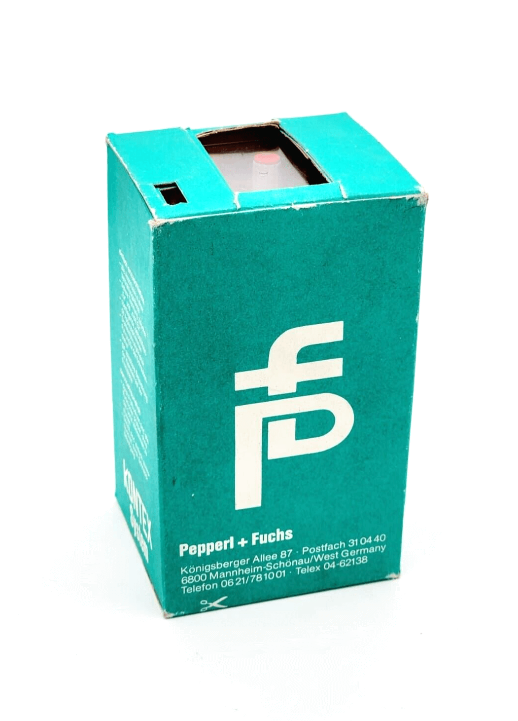 Pepperl+Fuchs WE77/Ex-DW Schaltverstärker packaging box, model EX-79/2043 X, relay contact output 250V 4A, 500 VA.