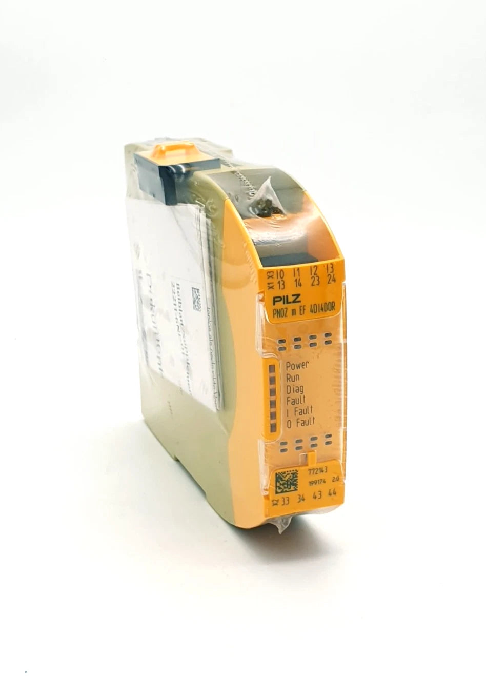 Pilz 772143 PNOZ m EF Kleinsteuerungen 4DI4DOR | sealed, new and unopened safety expansion module in original packaging.