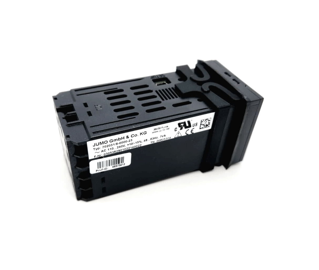 Jumo Quantrol LC100 PID temperature controller model 00605304 with universal inputs and relay output, compact design