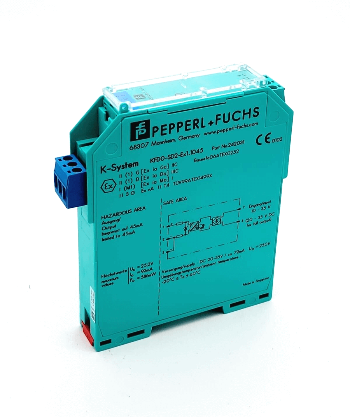 Pepperl+Fuchs 242031 KFD0-SD2-Ex1.1045 Ventilsteuerbaustein for safe circuits, new and original packaging