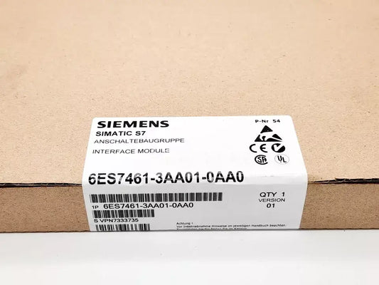 Sealed box of Siemens 6ES7461-3AA01-0AA0 SIMATIC S7-400 Anschaltbaugruppe interface module.