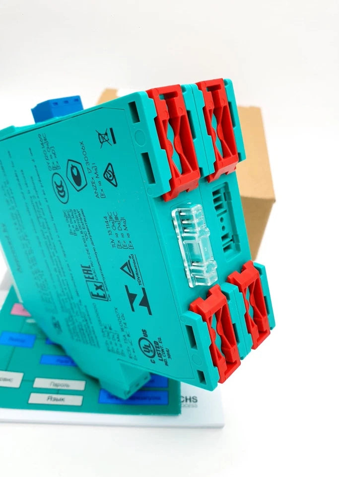 Pepperl+Fuchs 231203 Drehzahlwächter KFD2-DWB-Ex1.D, new condition with original packaging, shown with technical interface.