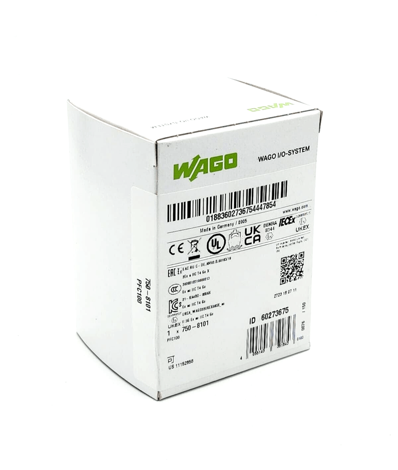 Sealed box of Wago 750-8101 PFC100 Controller with dual Ethernet ports
