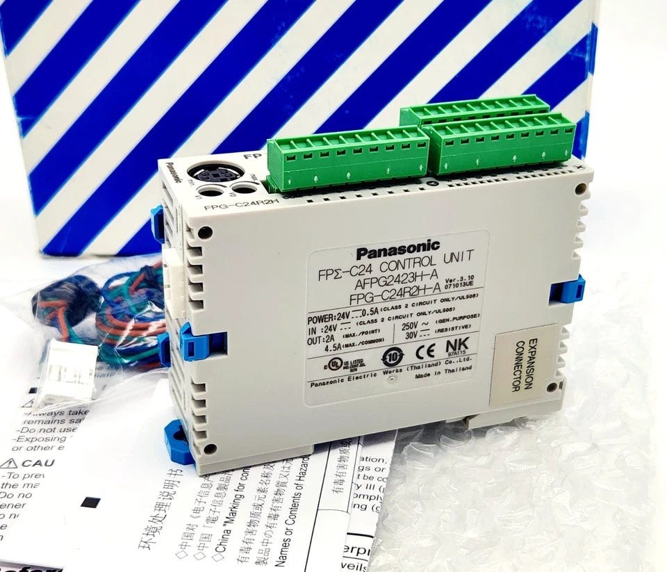 Panasonic FPG-C24R2H-A Control Unit AFPG2423H-A Kompakt-SPS new in packaging with RS232C interface and relay outputs.