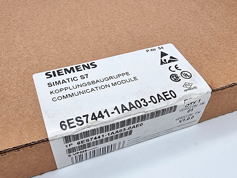 Siemens 6ES7441-1AA03-0AE0 Kopplungsbaugruppe CP441-1 SIMATIC S7 | sealed communication module box.
