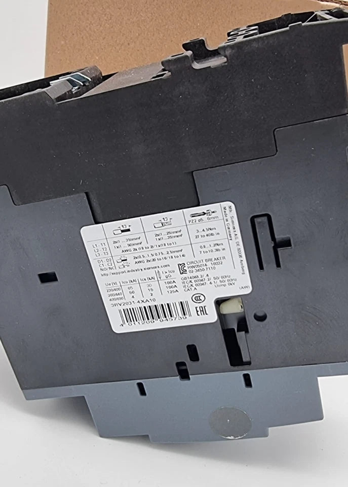 Siemens 3RV2031-4XA10 Leistungsschalter 59A, Baugröße S2, neuwertig und originalverpackt, Serie SIRIUS, Motorschutzgerät