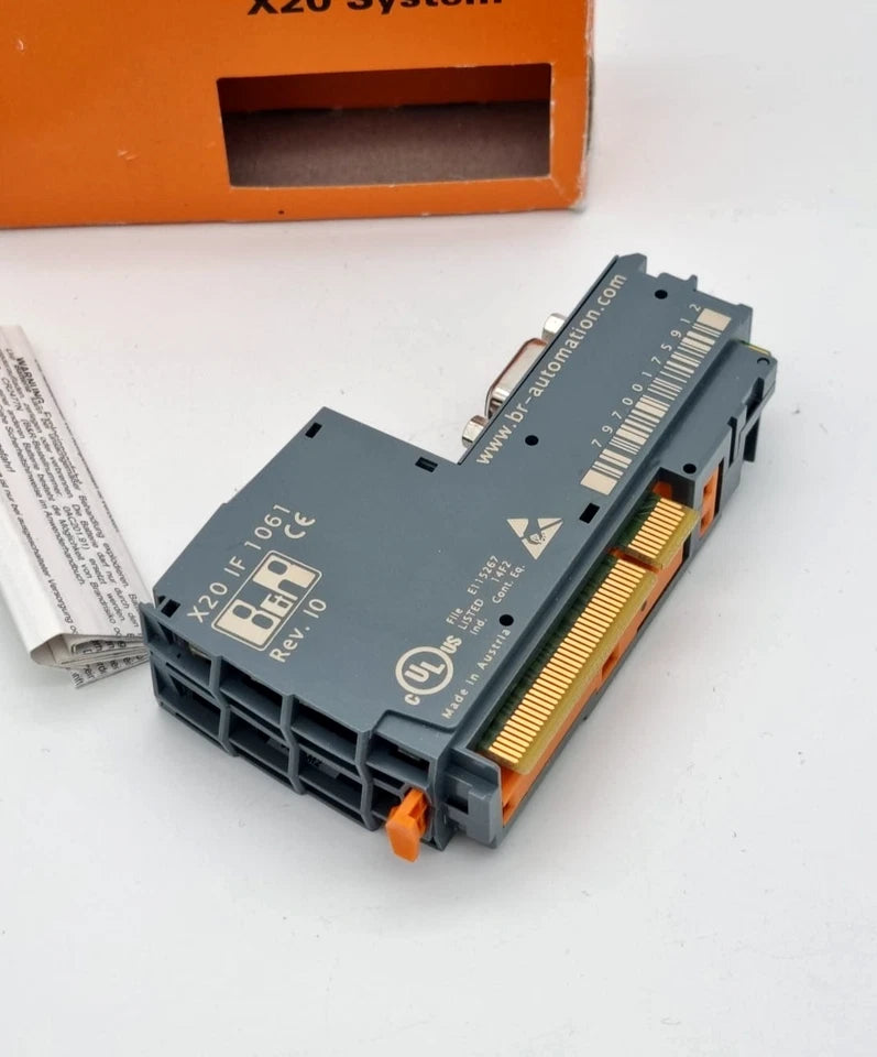B&R X20IF1061 Profibus DP V1 Master communications module, original packaging, new condition, technical specifications included.