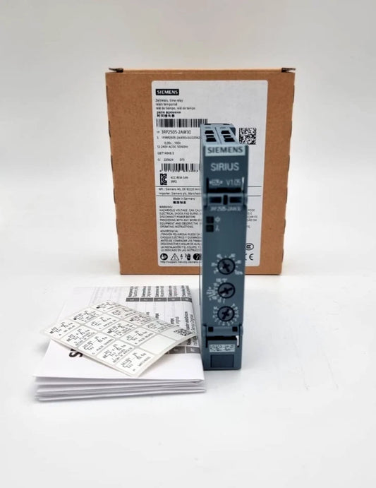 Siemens 3RP2505-2AW30 Zeitrelais Multifunktion 0,05 s...100 h AC/DC 12-240 V with packaging and manual