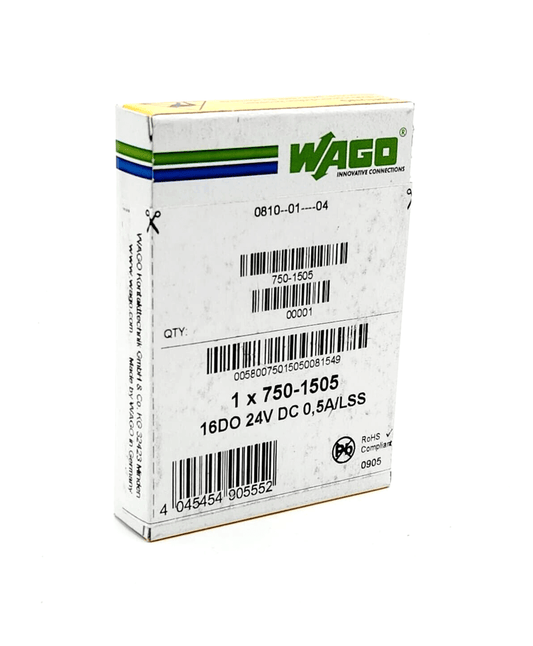 Wago 750-1505 Negativschaltend 16-Kanal-Digitalausgang DC 24 V 0,5 A | sealed packaging