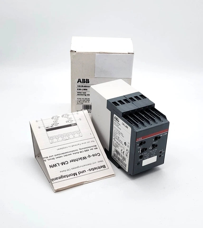 ABB 1SVR450331R0000 CM-LWN Motorlastwächter 220–240 V AC new in original packaging with manual.