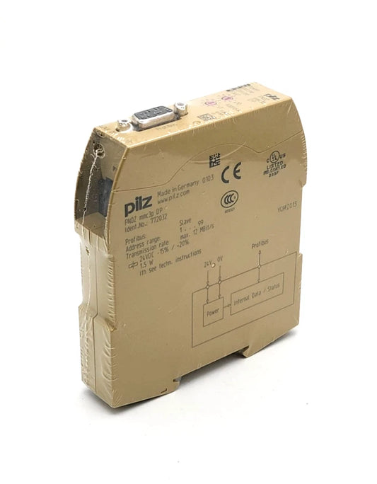 Pilz 772032 PNOZ mmc3p DP Feldbusmodul PROFIBUS | sealed, new in original packaging, unsealed for safety systems.