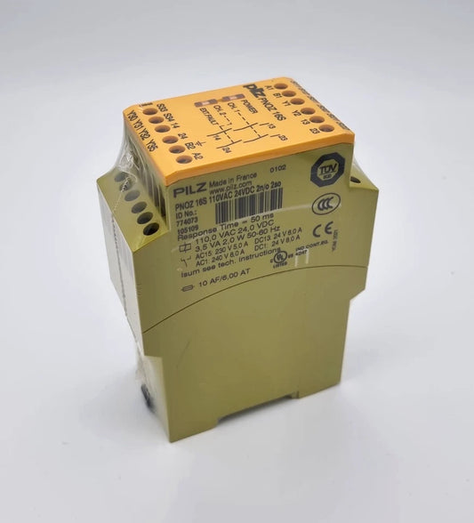 Pilz 774073 PNOZ 16S Sicherheitsschaltgerät 110VAC 24VDC 2n/o 2so | sealed