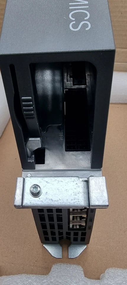 Siemens 6SL3040-1MA01-0AA0 SINAMICS Control Unit CU320-2 PN, new in opened box, close-up view.