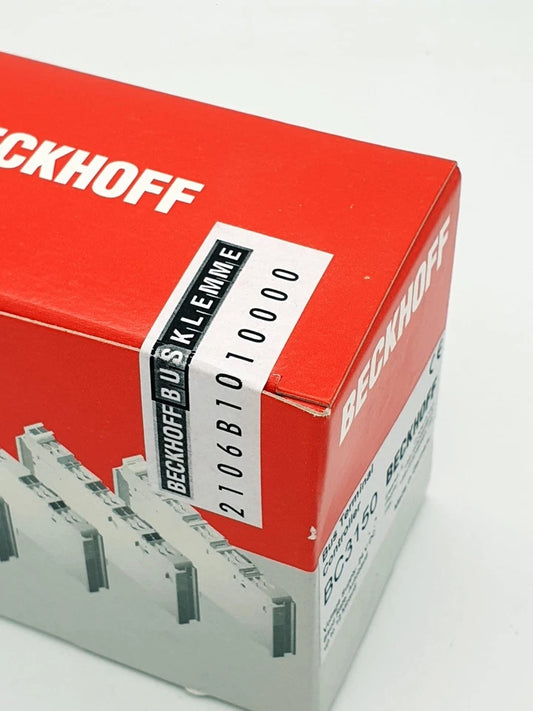 Beckhoff BC3150 PROFIBUS-Busklemmen-Controller | sealed, original packaging, new condition, product box close-up.
