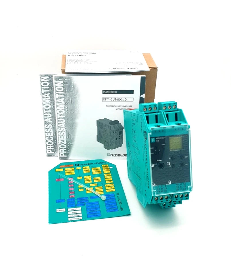 Pepperl+Fuchs 231224 KFD2-GUT-1.D Temperaturmessumformer mit Grenzwerten, Neu und originalverpackt mit Zubehör