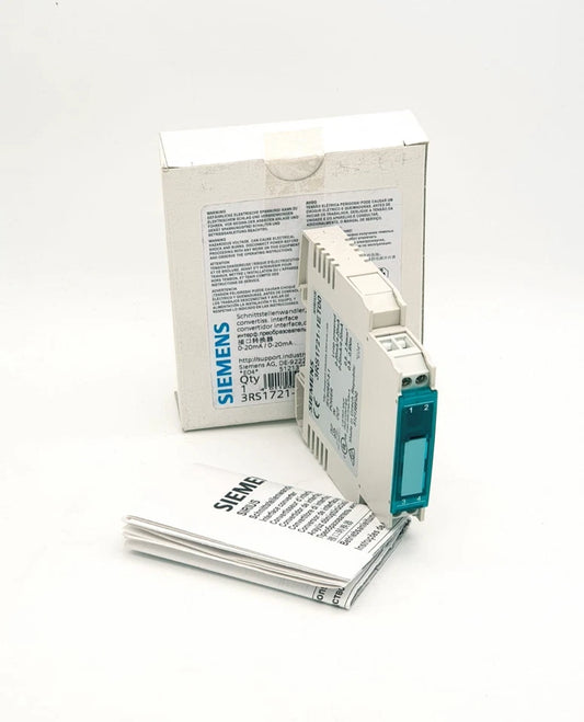 Siemens 3RS1721-1ET00 Schnittstellenwandler Passivtrenner 1-kanalig new in original packaging with instructions