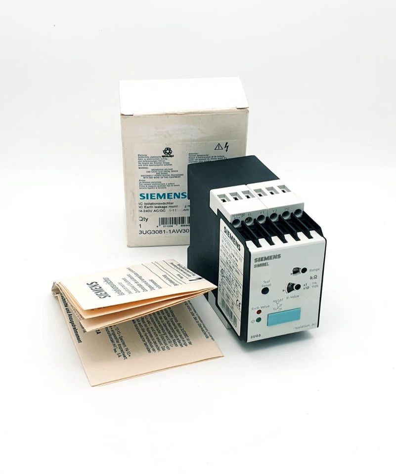 Siemens 3UG3081-1AW30 Isolationswächter für ungeerdete AC-Netze AC/DC 24-240V, new in original packaging with manuals