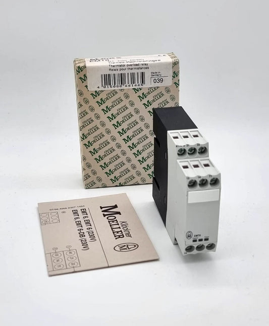 Moeller / Eaton EMT6 Thermistor-Maschinenschutzgerät 24...240V AC/DC with original packaging and manual.