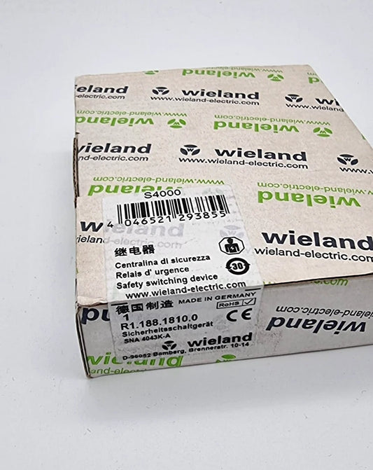 Wieland R1.188.1810.0 SNA4043K-A Sicherheitsschaltgerät | sealed packaging and label visible