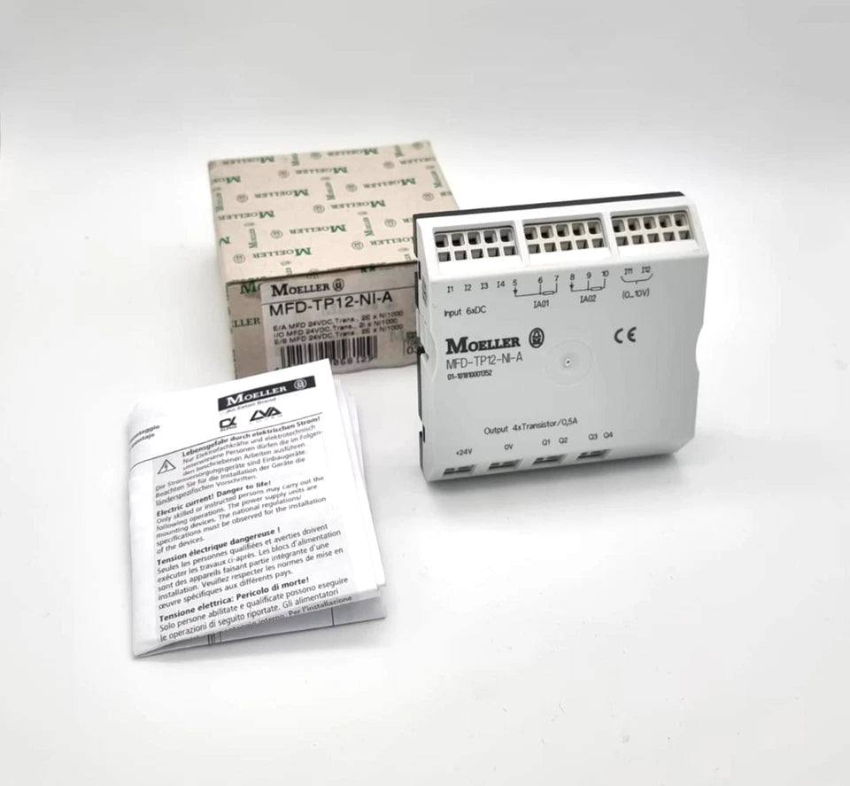 Moeller / Eaton MFD-TP12-NI-A Transistor 24V DC MFD extension module with original packaging and instructions