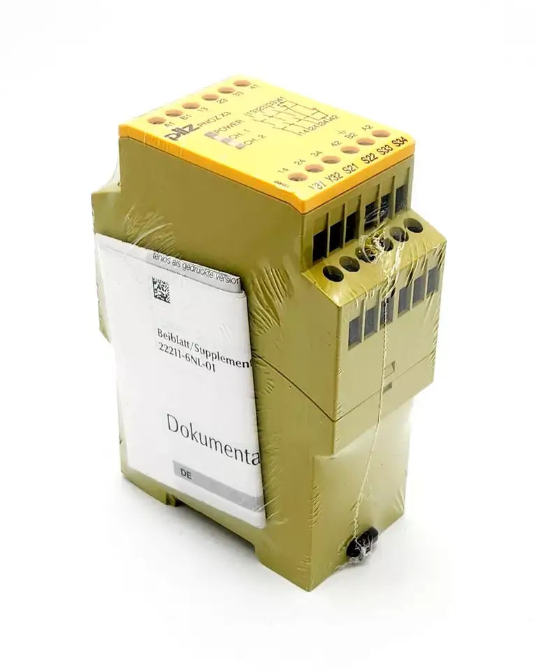 Pilz 774310 PNOZ X3 Sicherheitsrelaisgerät 24VAC 24VDC mit Dokumentation, Sicht von Produktausgangsseite, YOM 2019