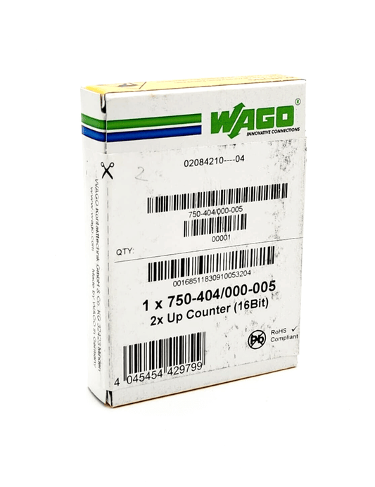 Wago 750-404/000-005 2 Vorwärtszähler 16 Bit | sealed, 2-channel digital impulse counter, WAGO I/O-System 750 module