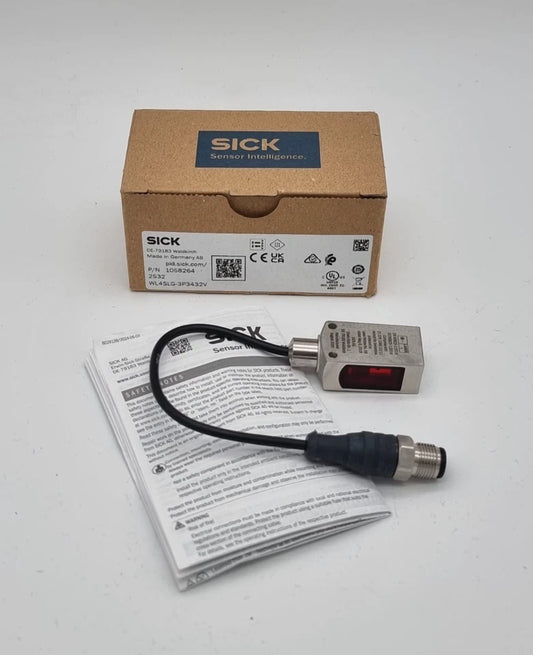Sick 1058264 WL4SLG-3P3432V Laser-Reflexions-Lichtschranke with box and manual, original packaging